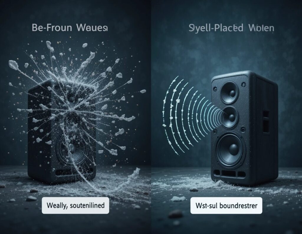 Regularly cleaning speaker to maintain sound performance